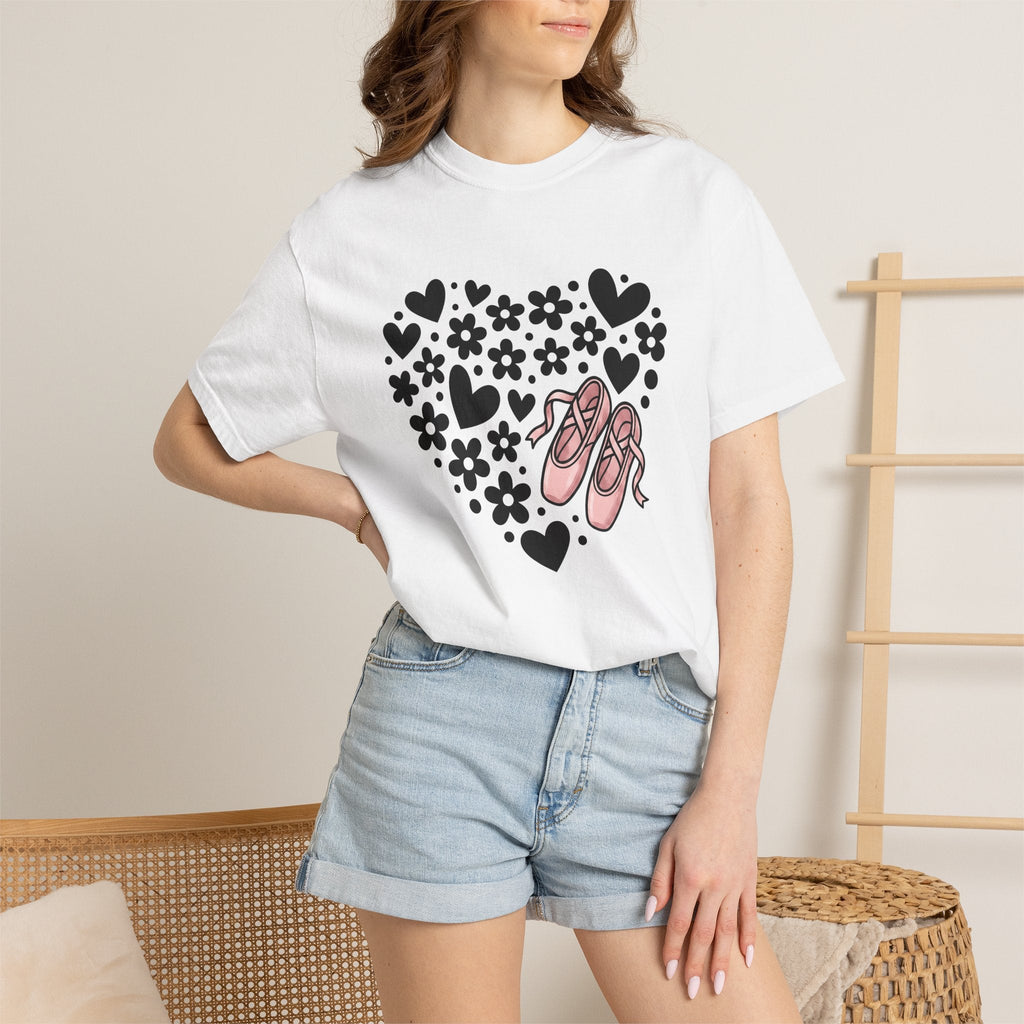Ballet Shoes Shirt Moms Dance Gift for Women Cute Tee Pointe Shoes T-Shirt