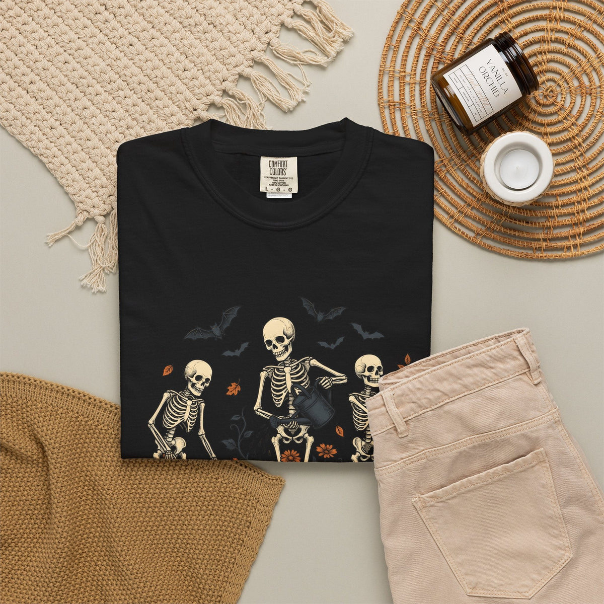 Skeleton Gardening Shirt Halloween Macabre Unisex Gift Old product image 16
