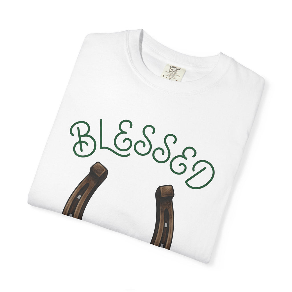 Shamrock Horseshoe Shirt St Patrick's Day Amulet Unisex product image 5