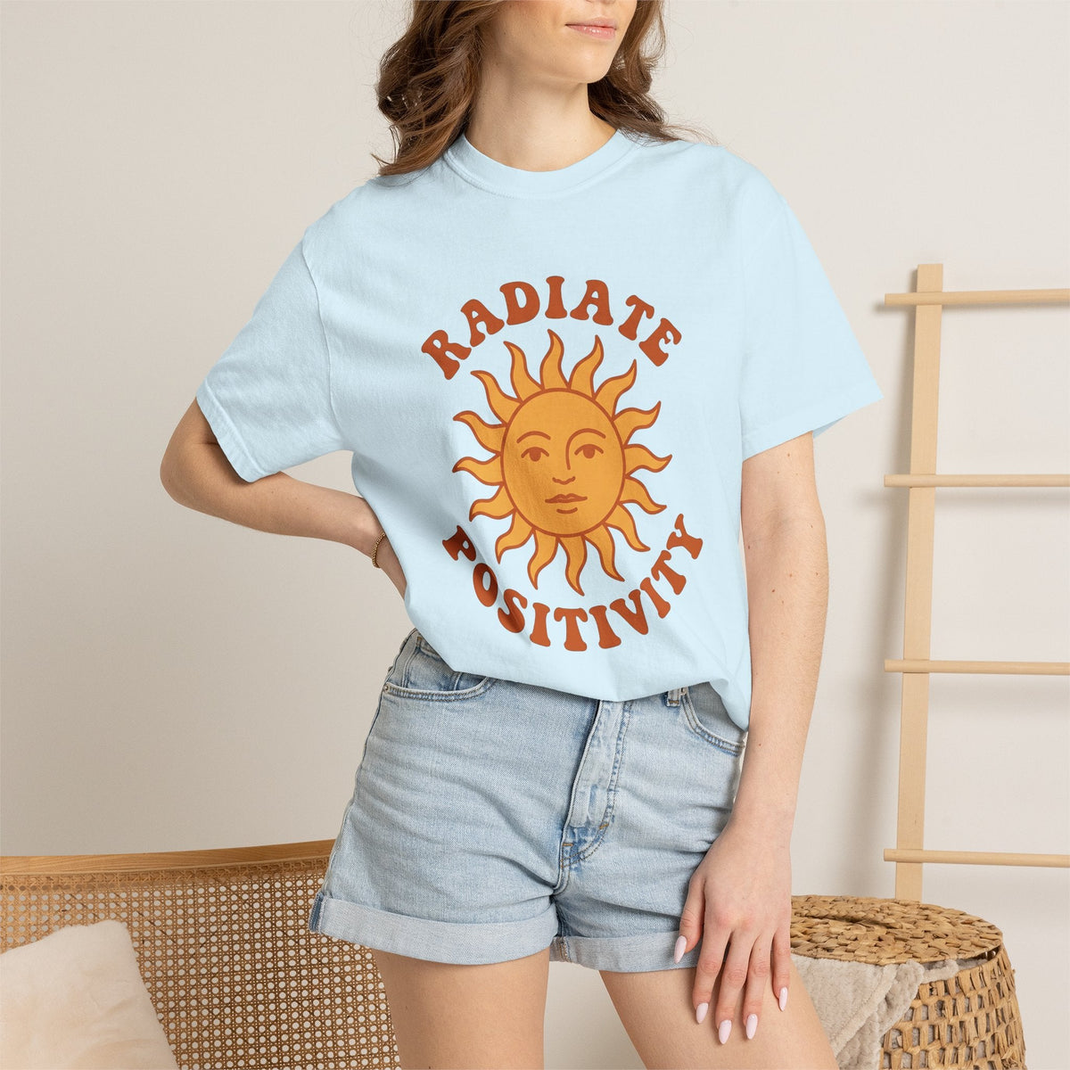 Sun Symbol Shirt Positive Vibes Self Help Unisex Gift product image 9