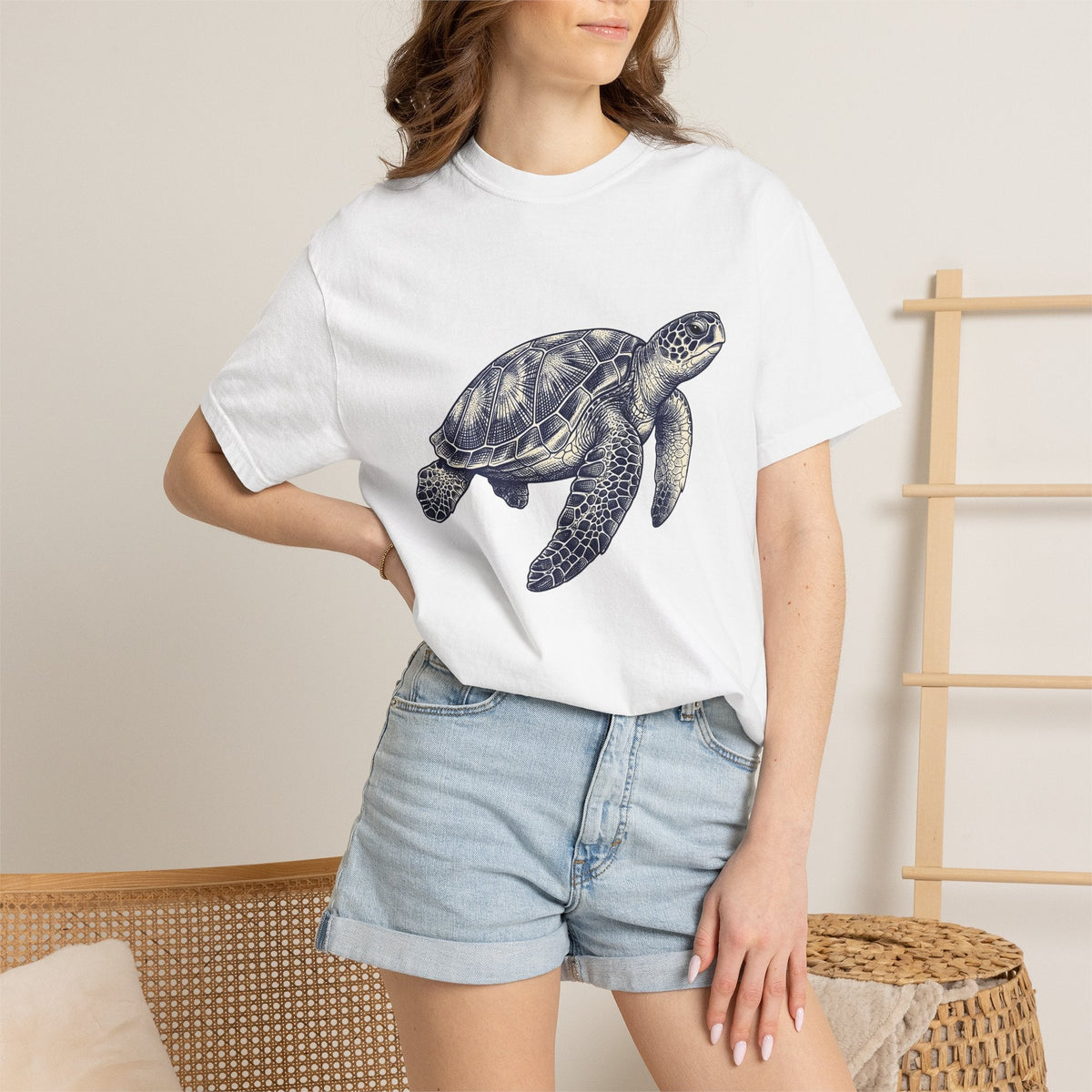 Sea Turtle Shirt Animals Life Unisex Gift Line Art Tee product image 6