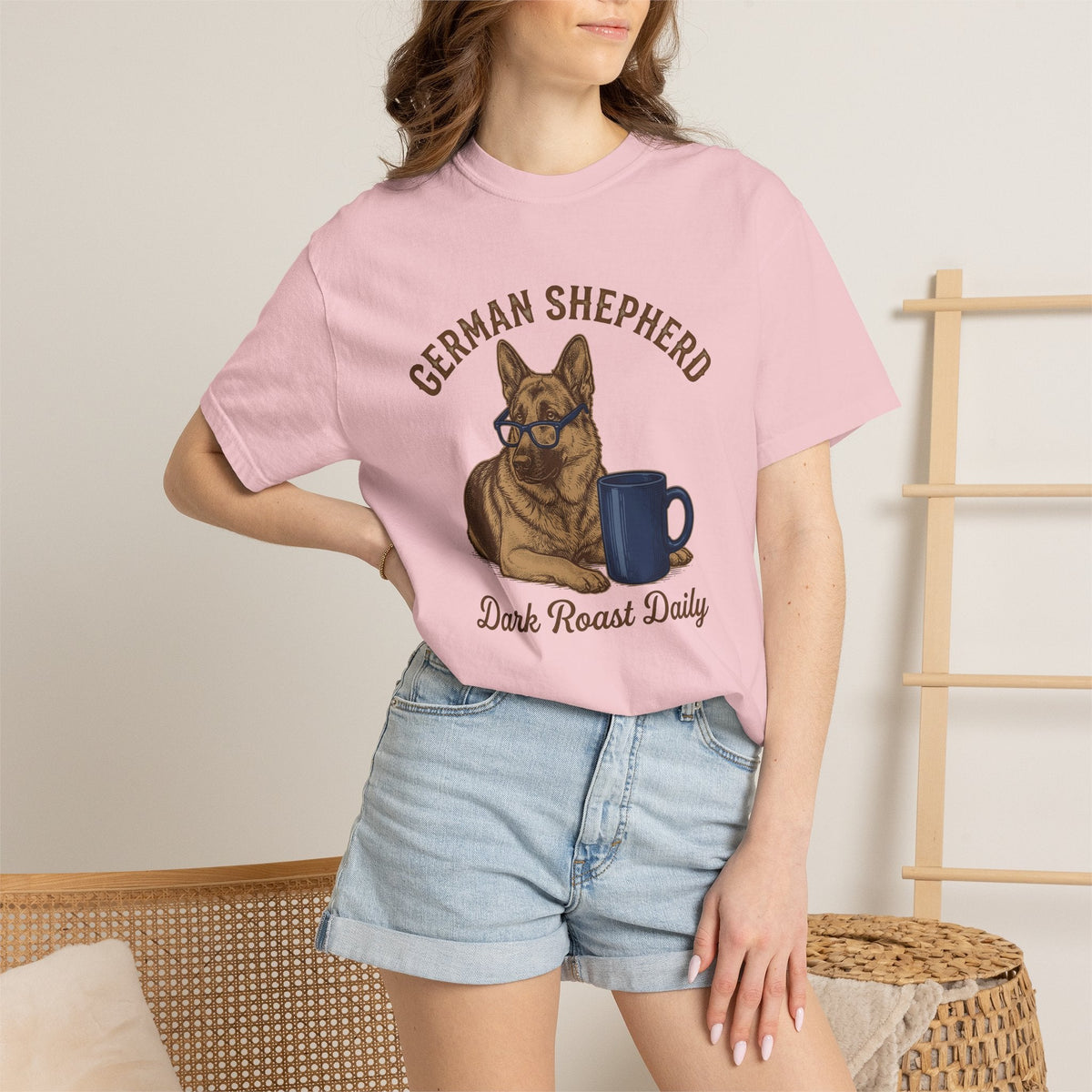 German Shepherd Pet Shirt Dog Latte Unisex Gift Classic Tee product image 12