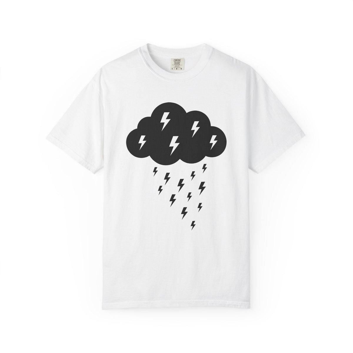 Dark Cloud Shirt Boho Chic Forecast Unisex Gift Flat Tee product image 1