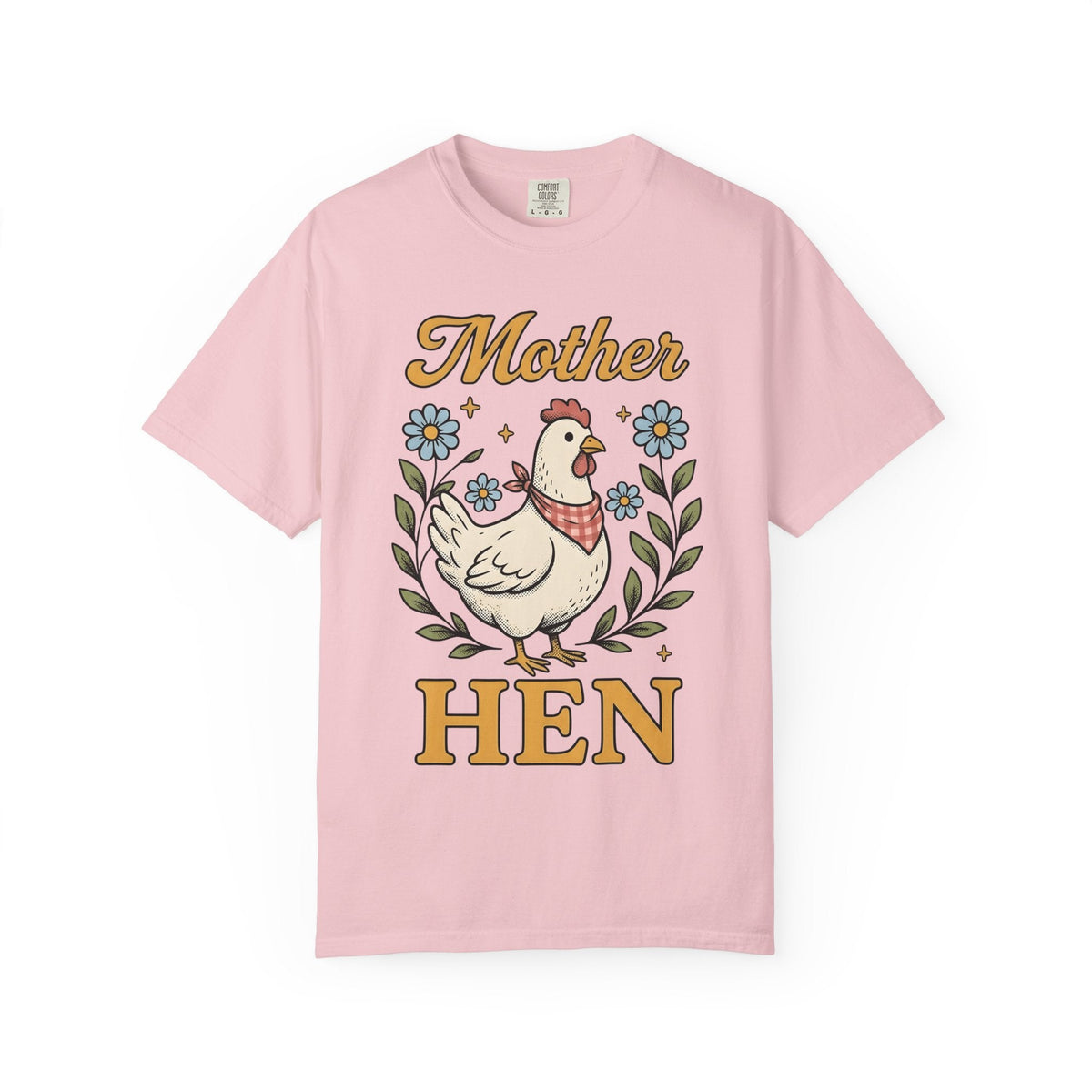 Hen Old School T-Shirt – Chicken Mom Ranch Life, Women product image 3