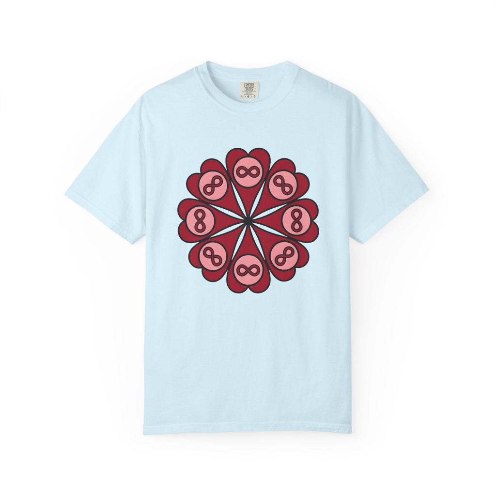 Love Mandala Shirt Boho Chic Romance Unisex Gift Simple Tee product image 2