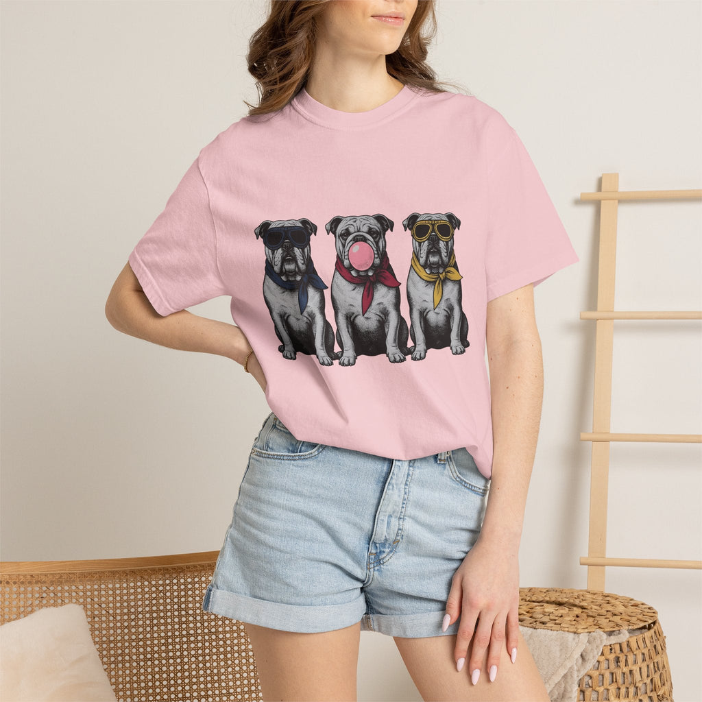 Bulldog Pack Shirt Dog Funny Gift Women Retro Tee T-Shirt product image 12