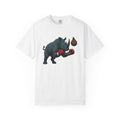 Rhino Fighter Shirt Sports Fauna Unisex Gift Distressed Tee Rhinoceros T-Shirt