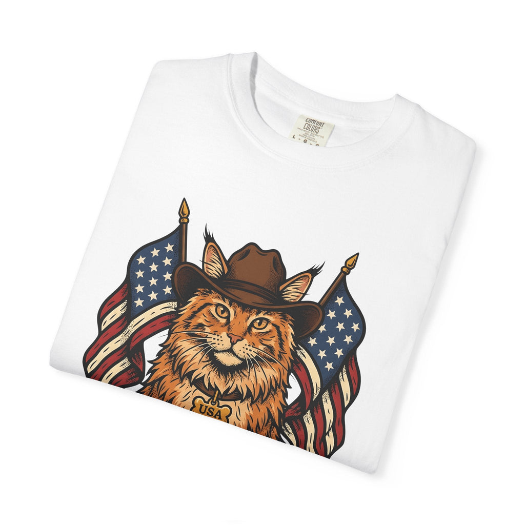Cowboy Cat Vintage T-Shirt – Patriotic 4th of July Kitty product image 5
