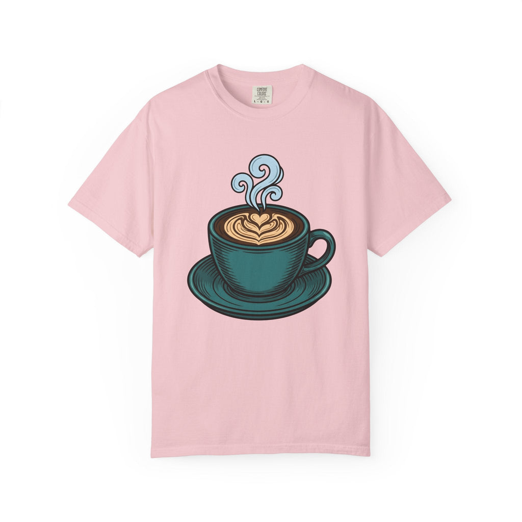 Coffee Cup Shirt Coffee Foodie Unisex Gift Hand Drawn Tee Mug T-Shirt Coffee Fan