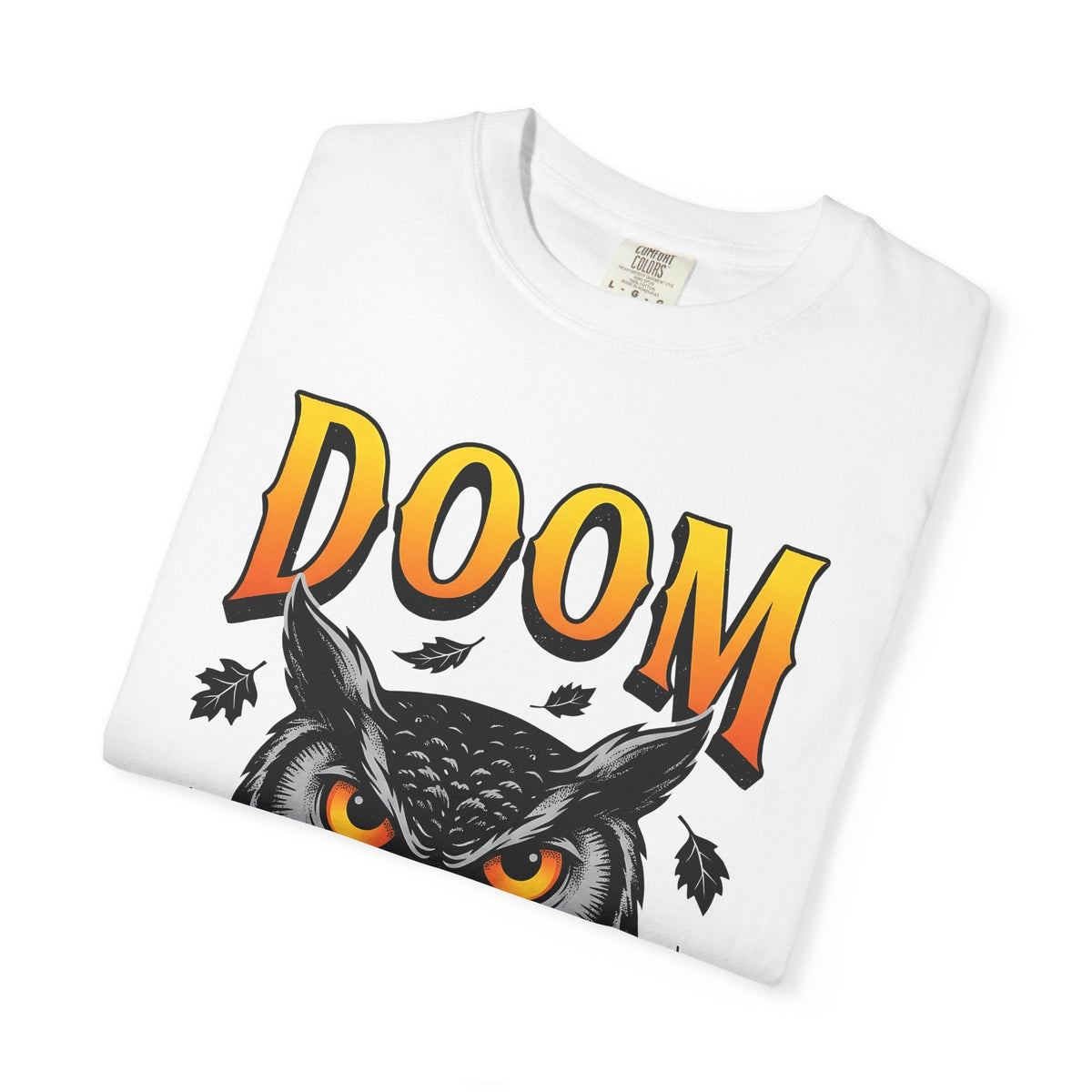 Owl Face Creepy T-Shirt – Spooky Halloween Wildlife product image 6