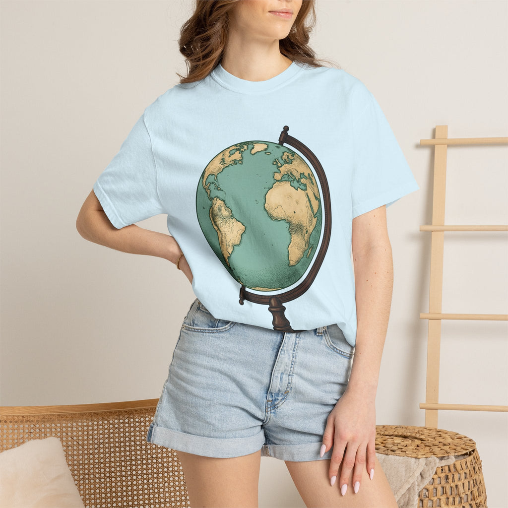 Earth Globe Shirt Travel Maps Unisex Gift Retro Tee World product image 9