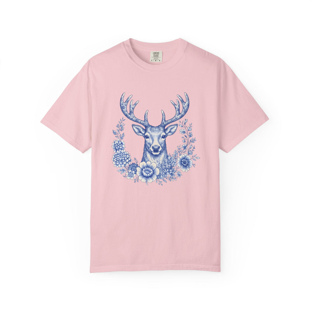Elk Bloom Shirt Christmas Nature Unisex Gift Wildflower Tee product image 3