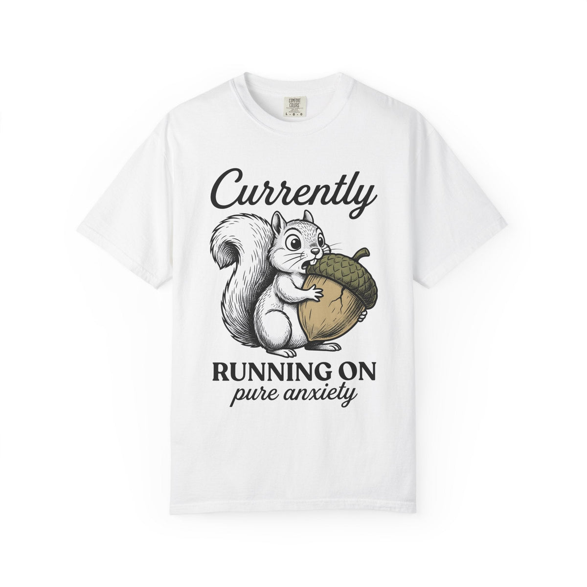 Chipmunk Acorn Doodle T-Shirt – Funny Woodland Critter product image 1