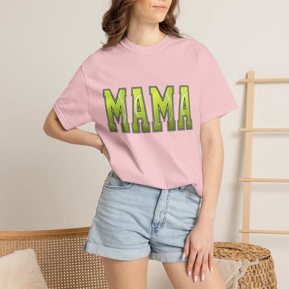 Tennis Ball Font Shirt Moms Exercise Gift for Women product image 12