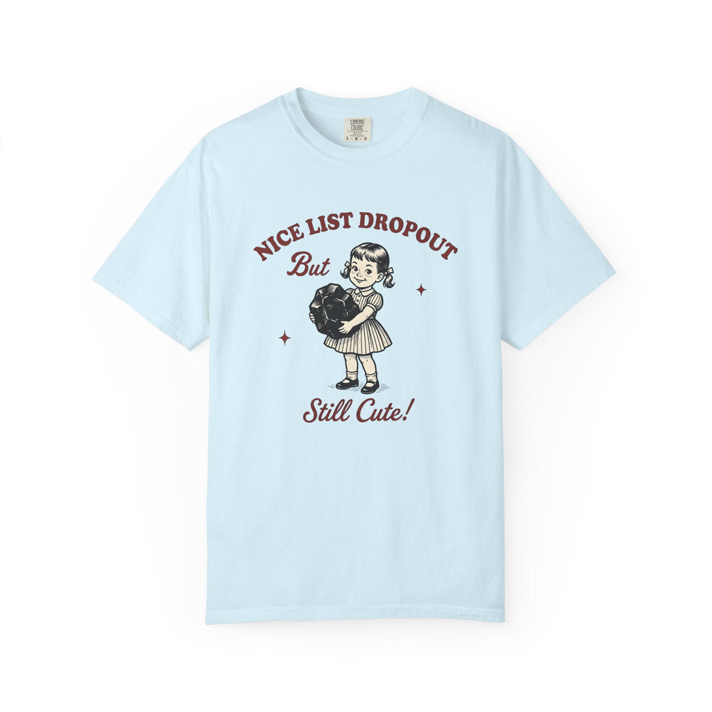 Girl With Coal Shirt Christmas Comedy Gift for Women Rustic product image 2