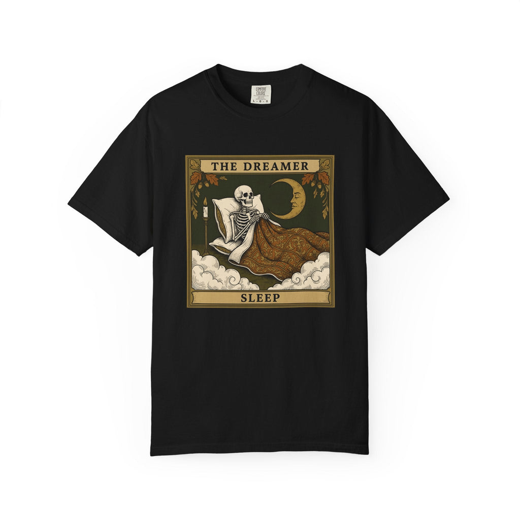 Skeleton Bed Shirt Boho Chic Gothic Unisex Gift Vintage Tee product image 4