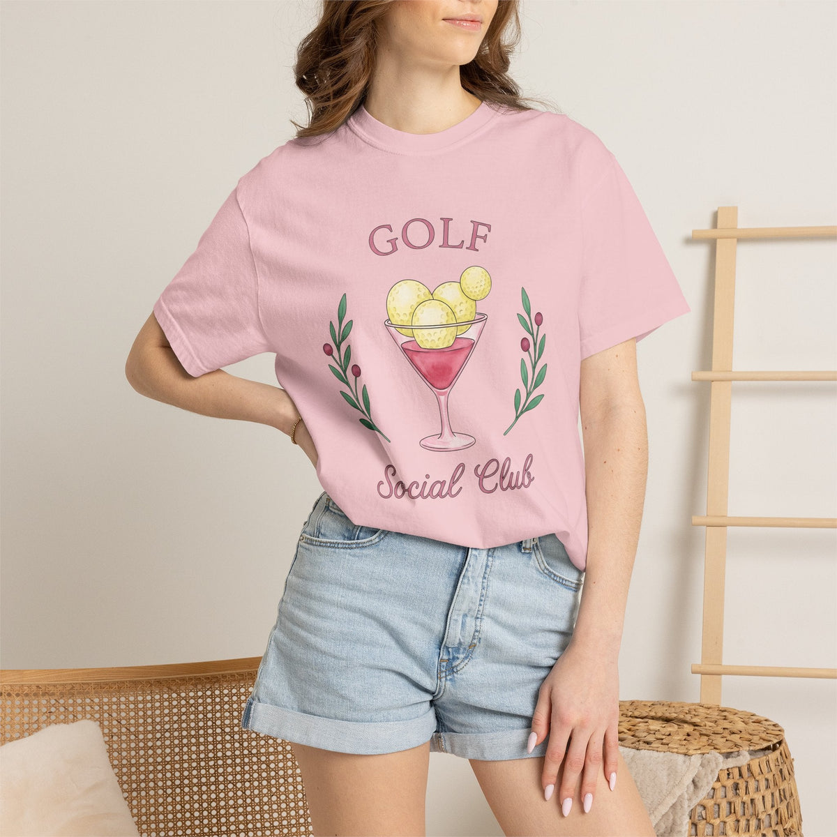 Golf Drink Shirt Joke Unisex Gift Hand Painted Tee Cocktail product image 12