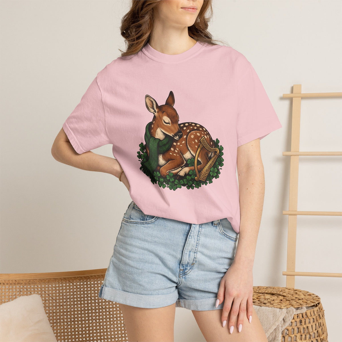 Buck Shamrock Shirt St Patrick's Day Creatures Unisex Gift product image 12