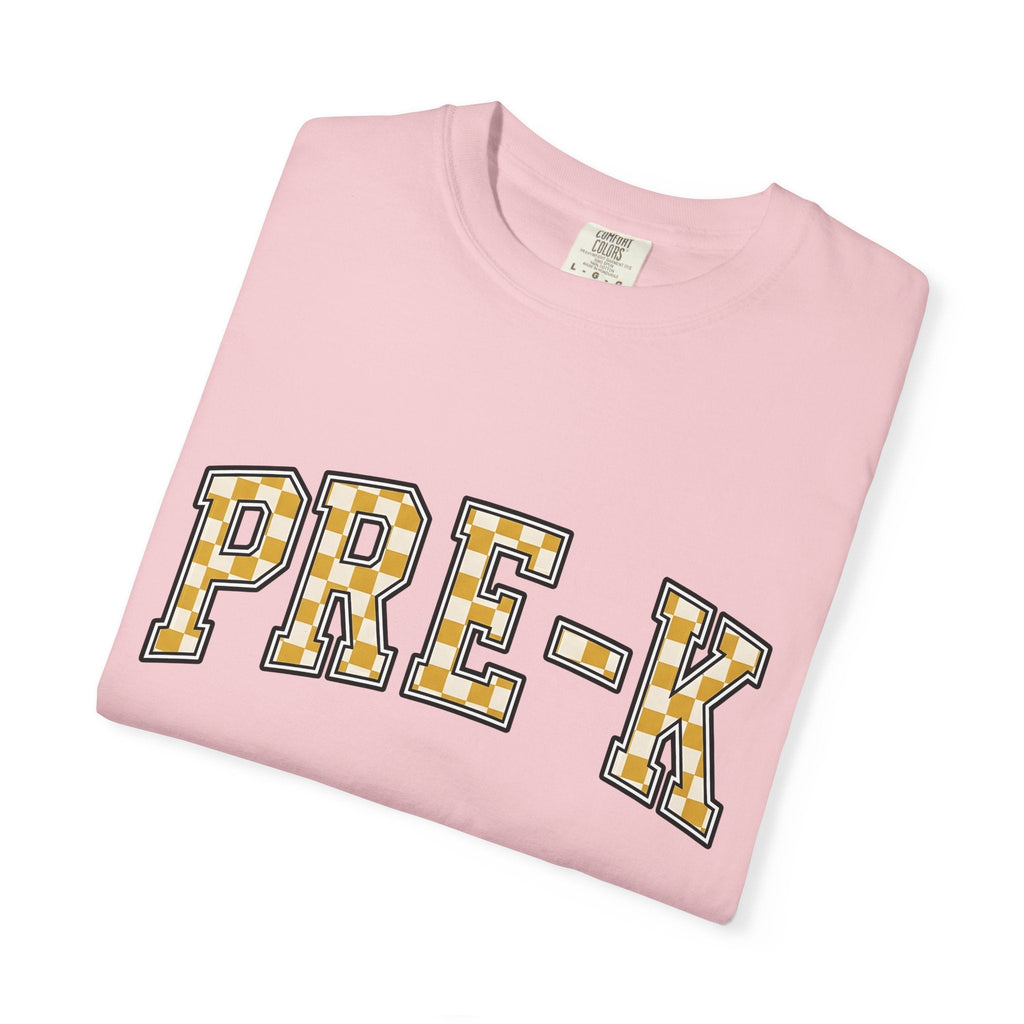 Checkerboard Letter Patches Shirt Teachers Learning Unisex product image 11