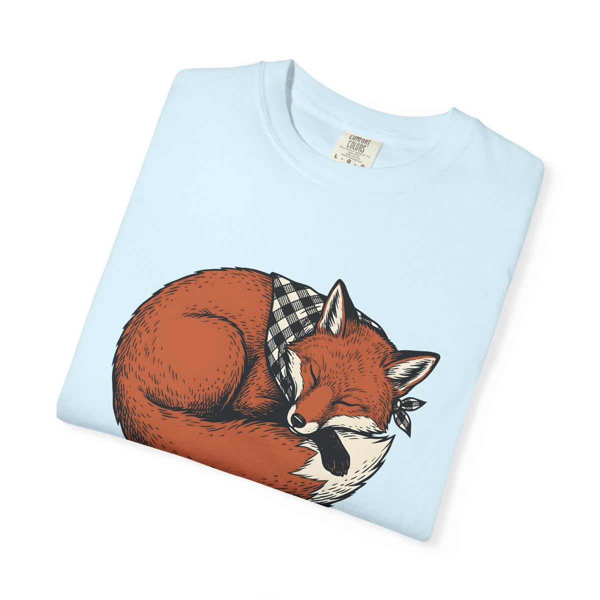 Resting Fox Shirt Nature Unisex Gift Line Art Tee T-Shirt product image 8