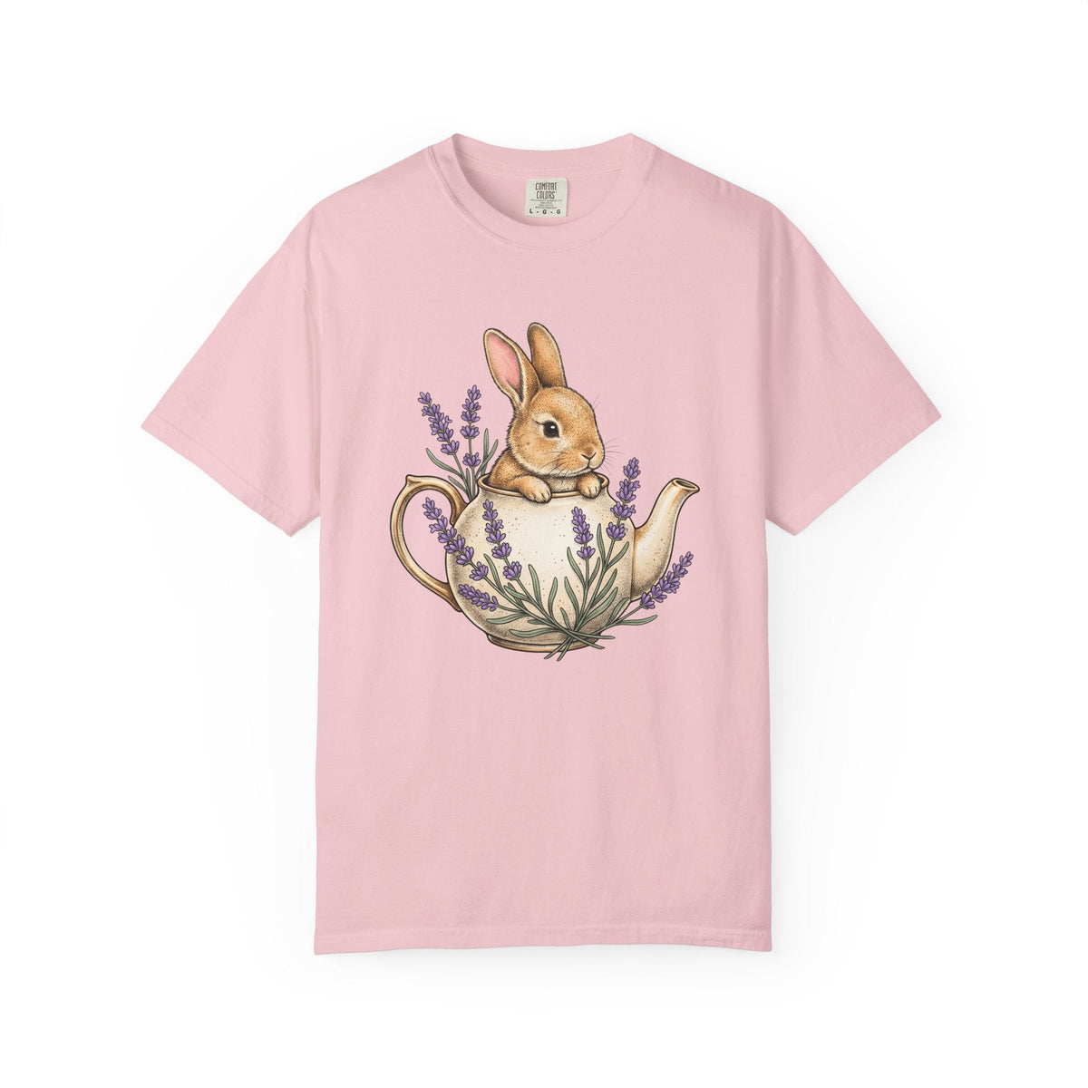 Bunny Kettle Shirt Animals & Flowers Rustic Gift Women product image 3
