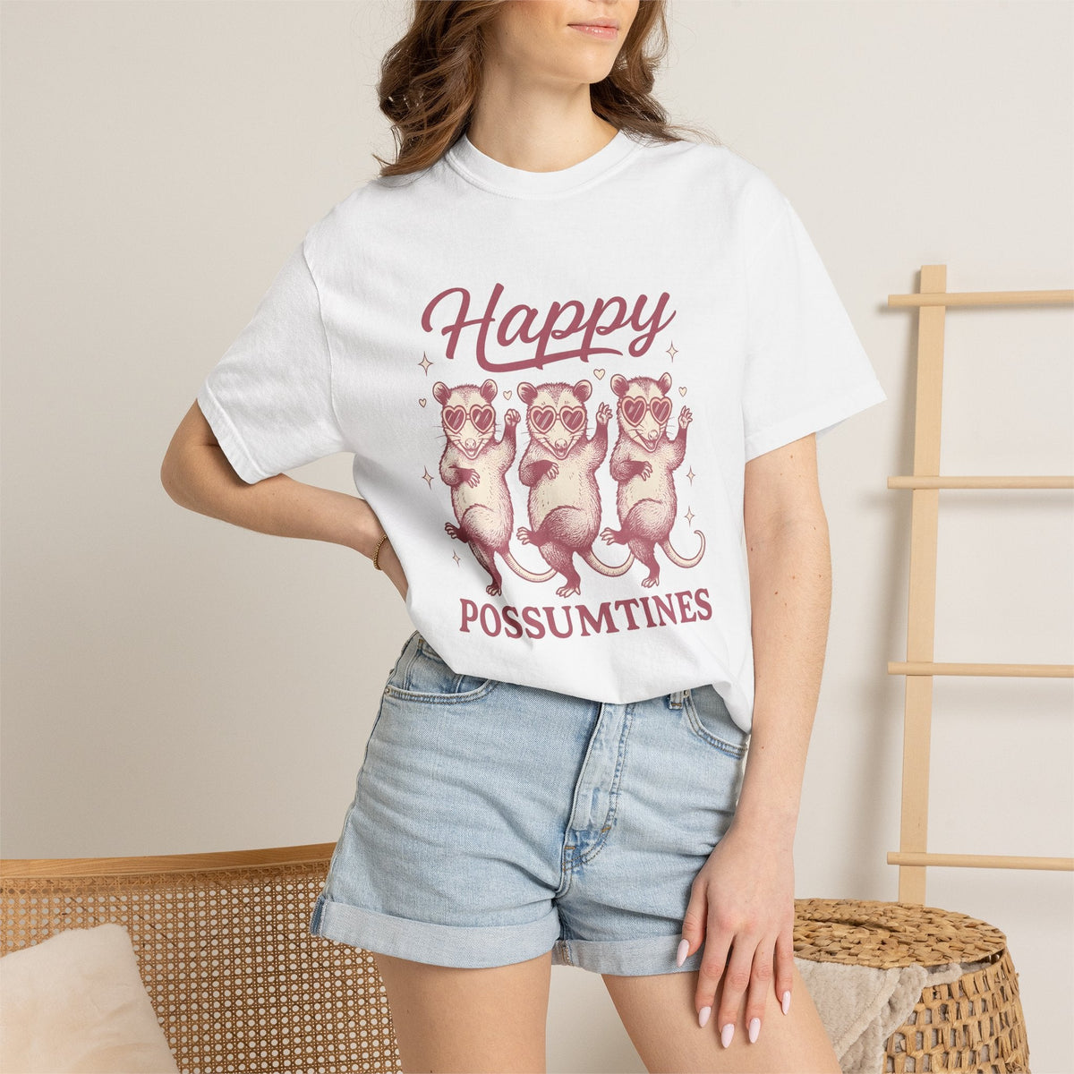 Opossum Group Shirt Valentine Wildlife Unisex Gift Sketch product image 6