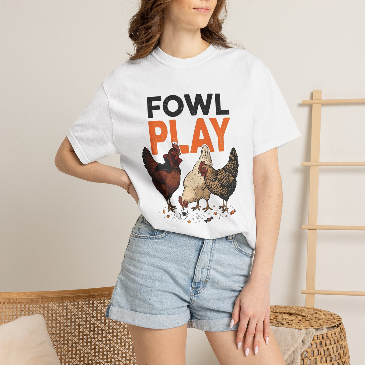 Poultry Trio Shirt Halloween Livestock Unisex Gift product image 6