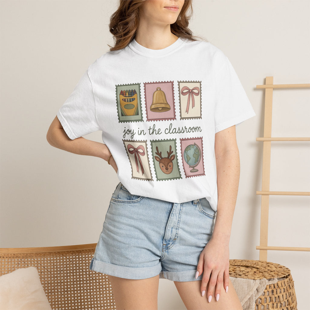 Classroom Rubber Stamps Whimsical T-Shirt – Teacher School product image 6