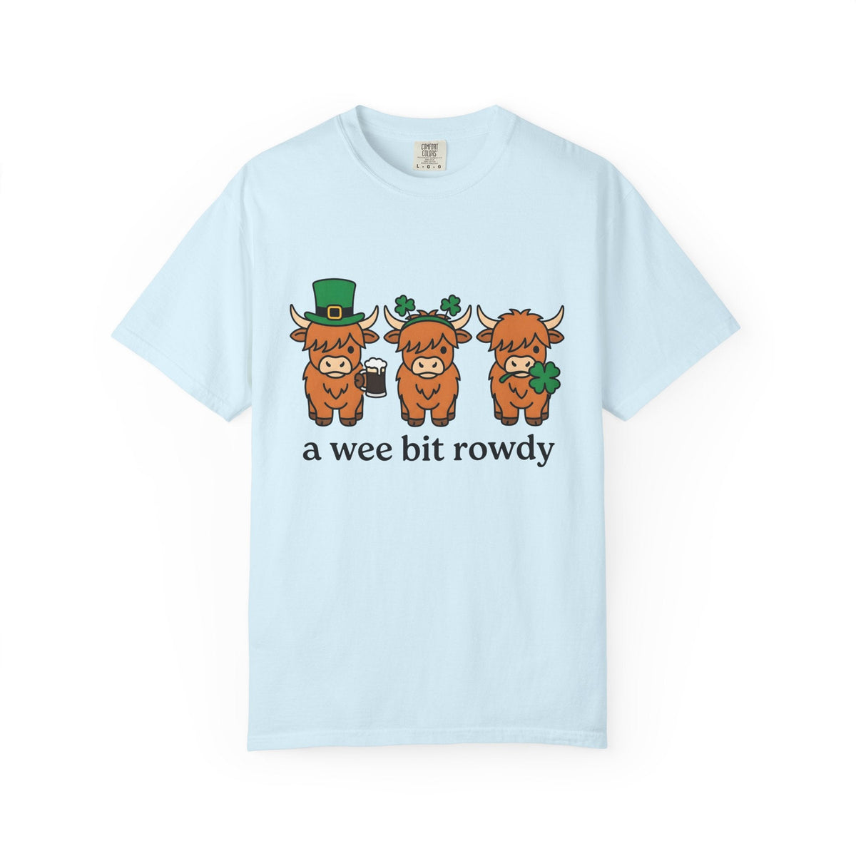 Highland Cow Shirt St Patrick's Day Animal Unisex Gift Cute product image 2