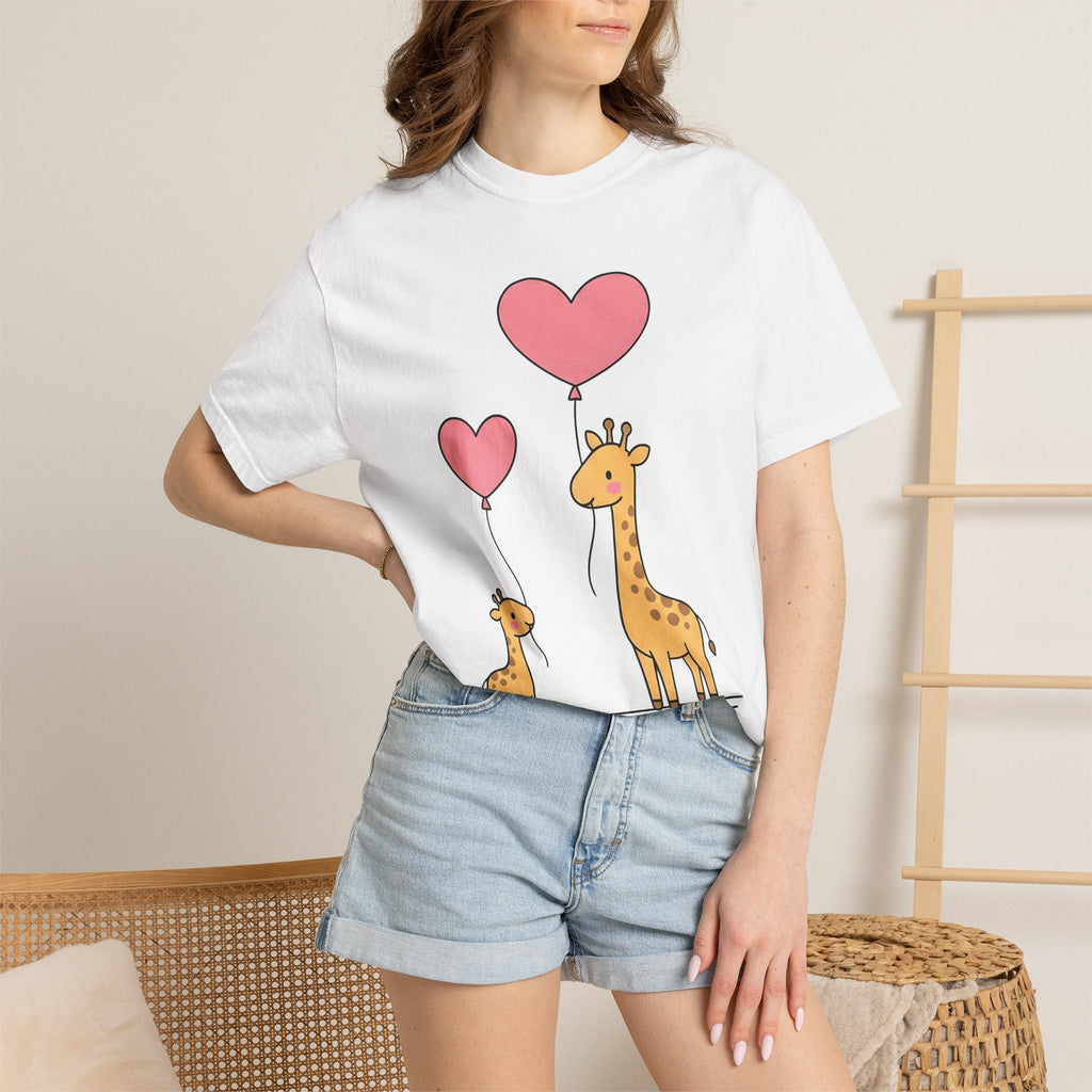 Giraffe Pair Shirt Animals Affection Unisex Gift Sweet Tee product image 6