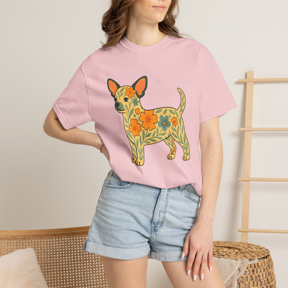 Chihuahua Blossom Shirt Dog Wildlife Unisex Gift Boho Chic product image 12