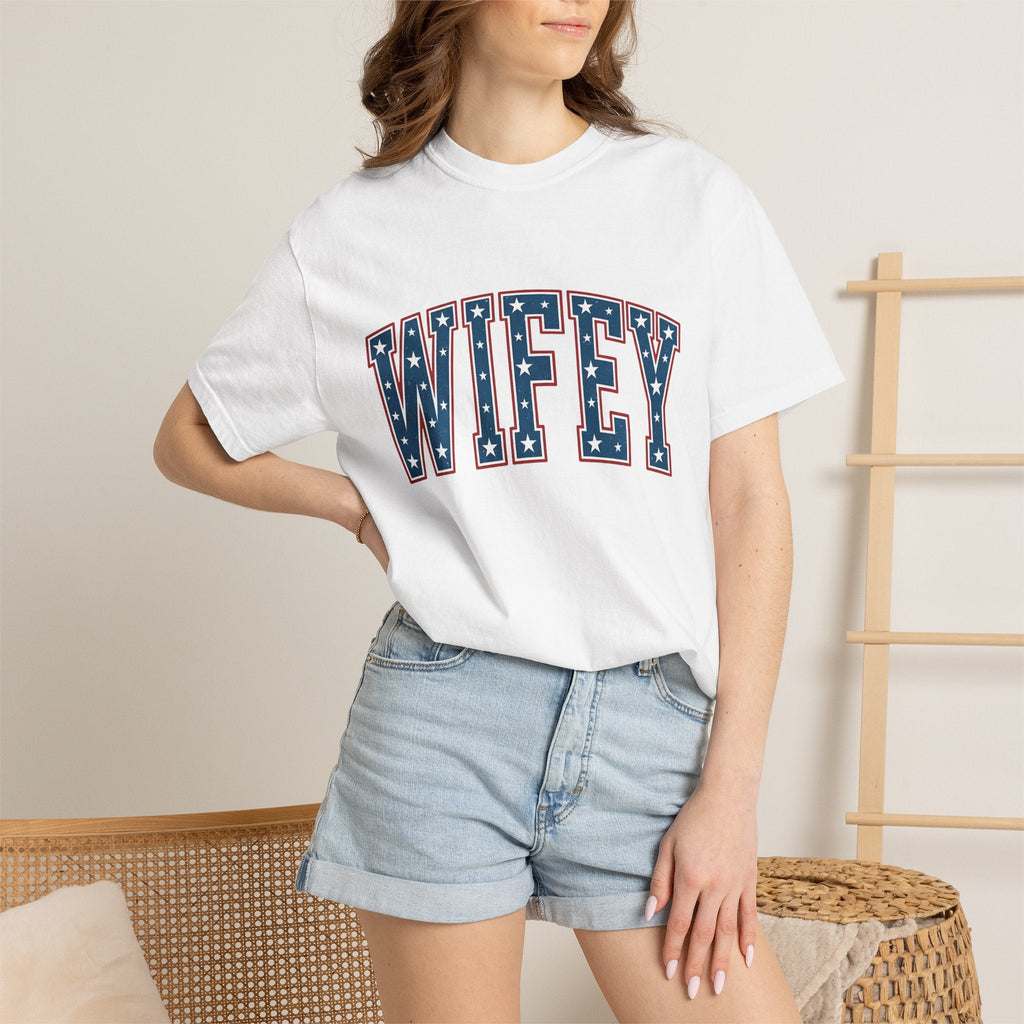 Star Pattern Text Shirt 4th Of July Wedding Gift for Women product image 6