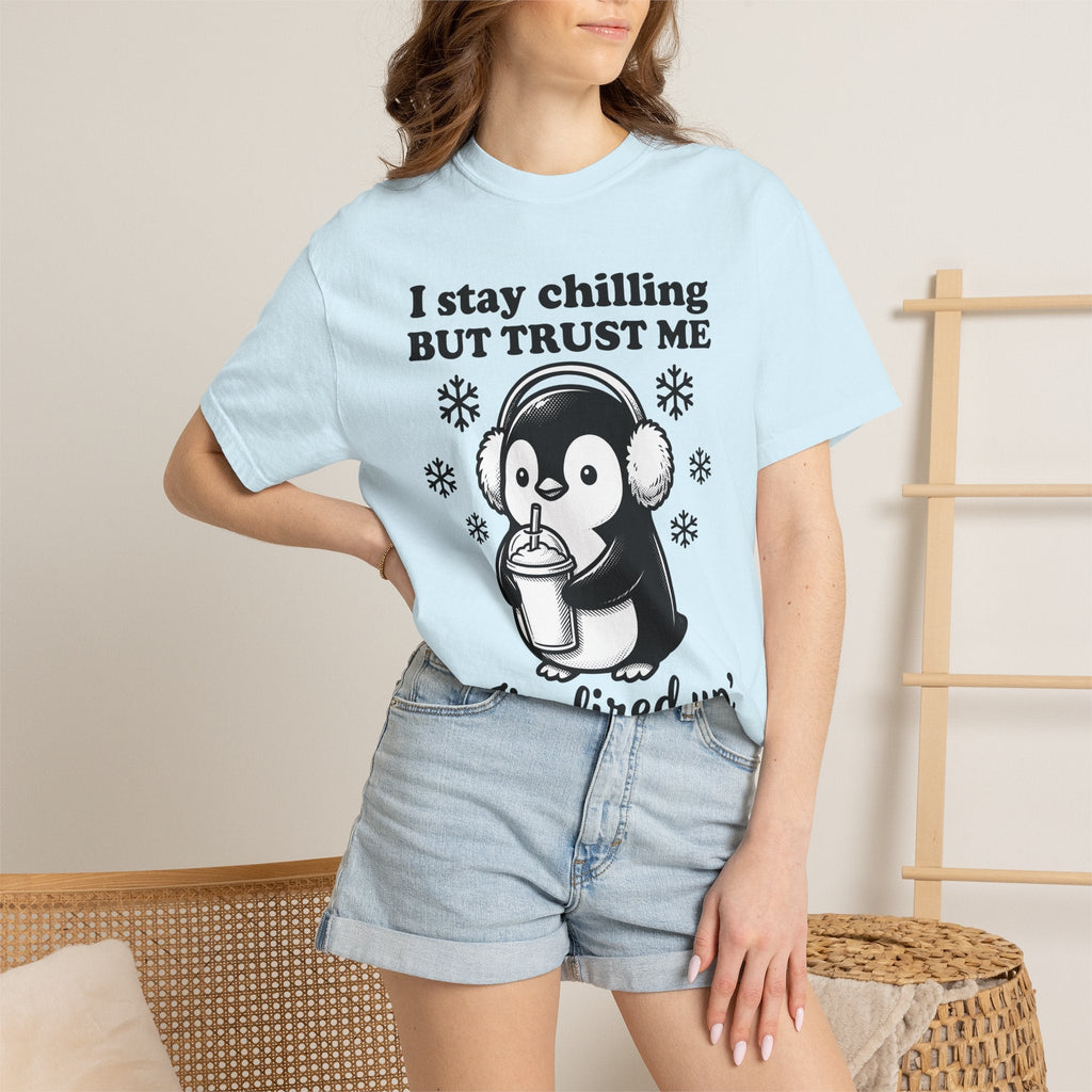 Penguin Drink Shirt Funny Fauna Unisex Gift Hand Drawn Tee product image 9