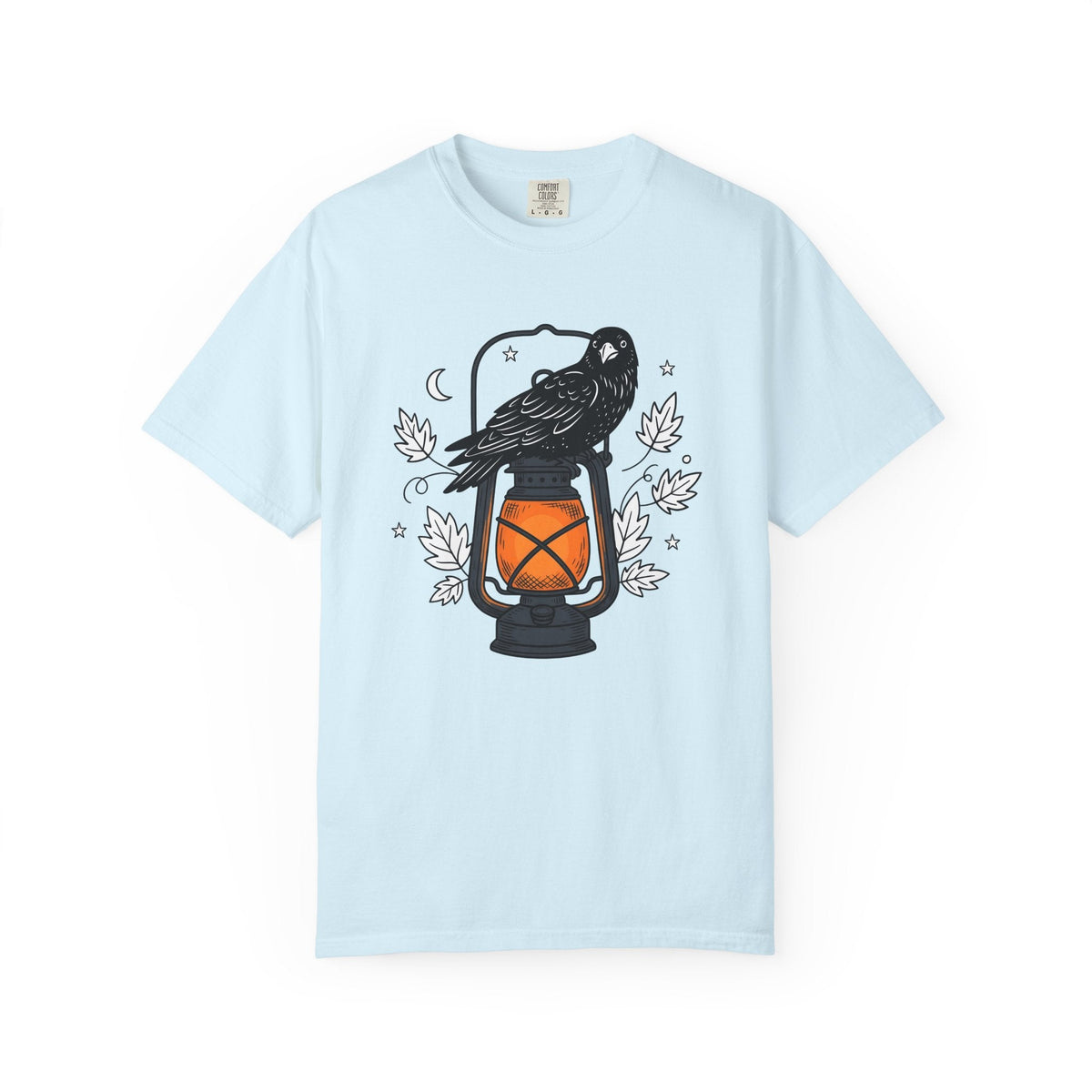 Blackbird Lantern Flat T-Shirt – Eerie Halloween Fall product image 2
