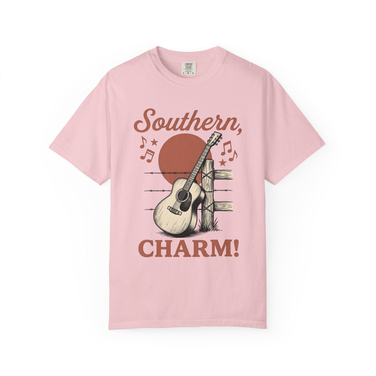 Guitar Fence Shirt Cowgirl Country Gift for Women Vintage product image 3