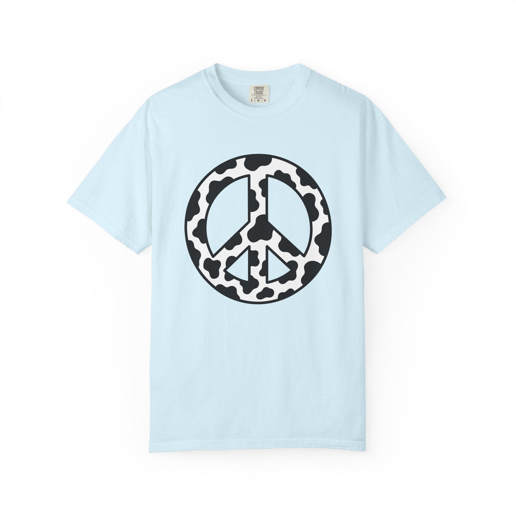 Cow Pattern Peace Symbol Shirt Cowgirl Boho Gift Women product image 2