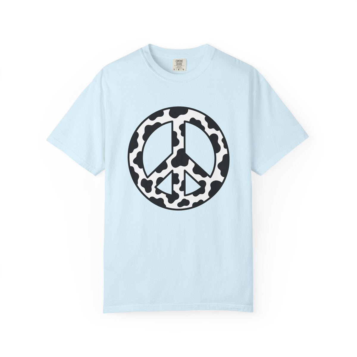 Cow Pattern Peace Symbol Shirt Cowgirl Boho Gift Women product image 2