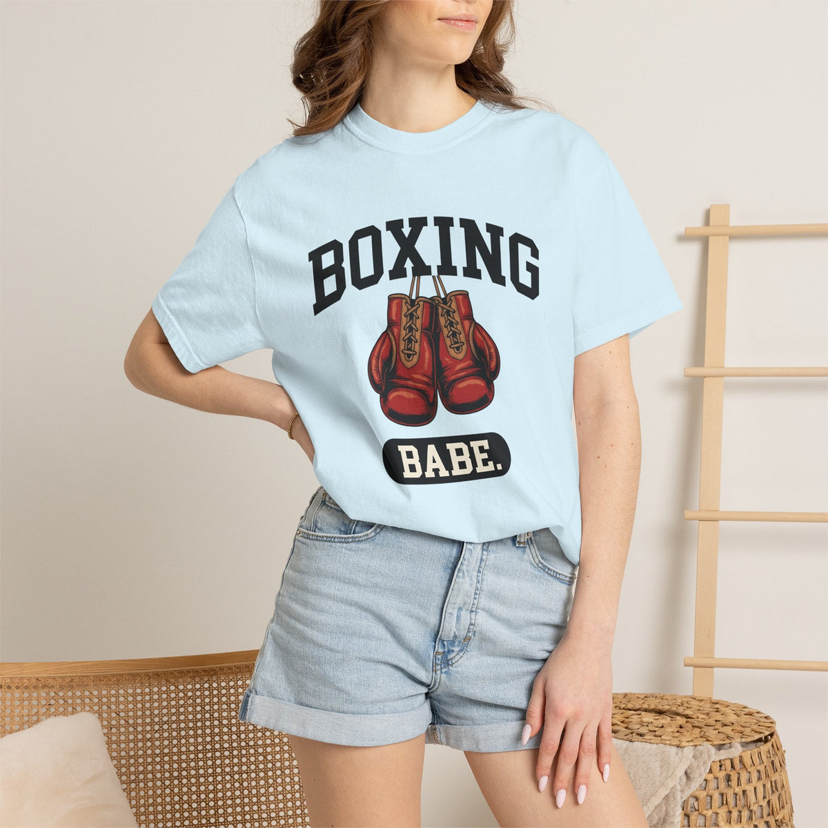 Boxing Gloves Shirt Boxing Fitness Unisex Gift Bold Graphic Tee Punching Bag
