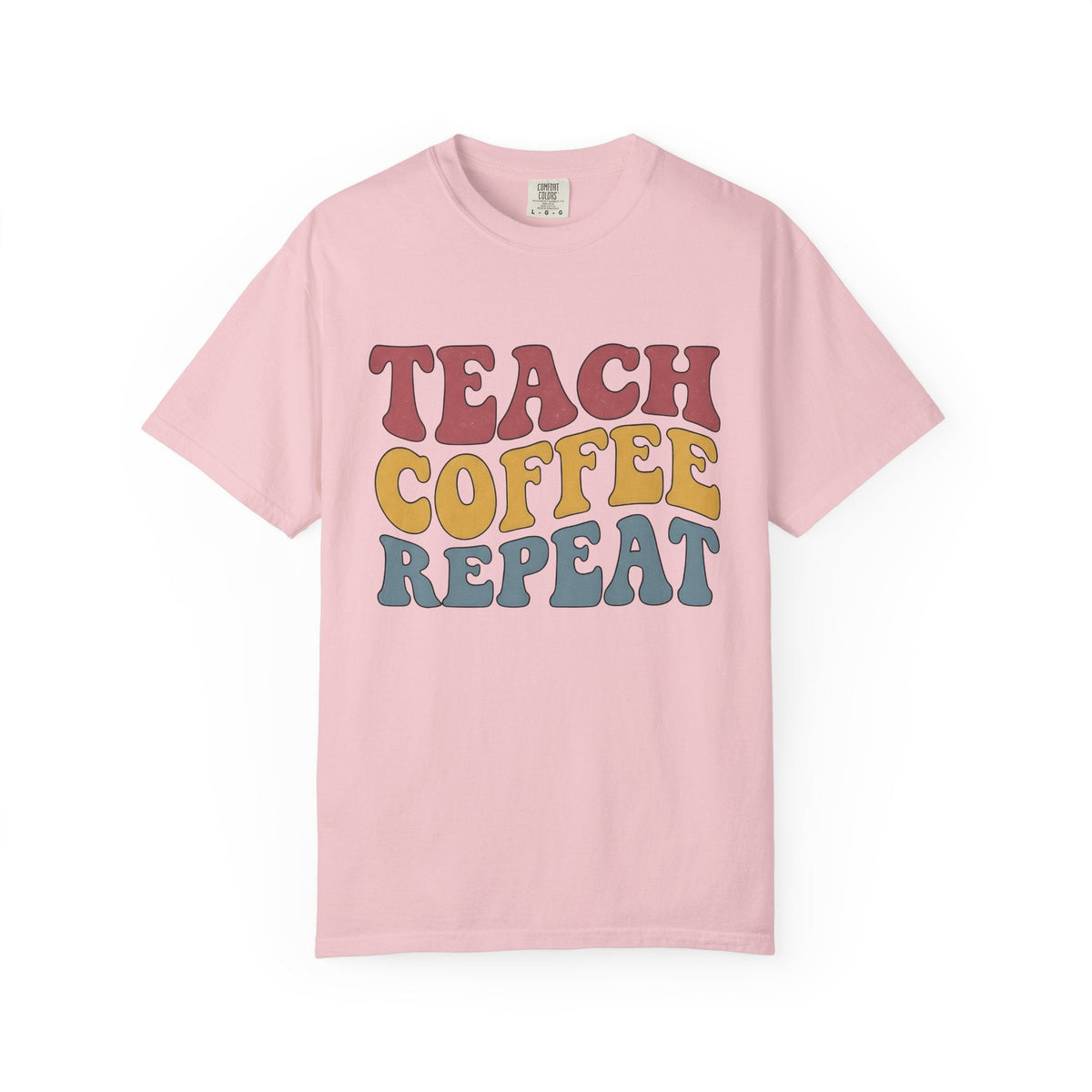 Retro Text Shirt Teacher Coffee Unisex Gift Groovy Tee product image 3