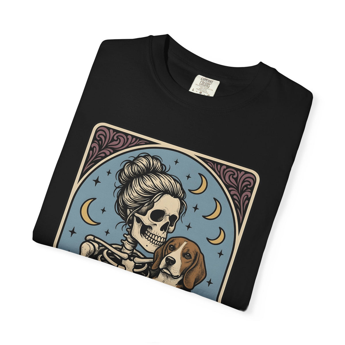 Skeleton Woman Beagle Vintage T-Shirt – Halloween Dog Mom product image 15