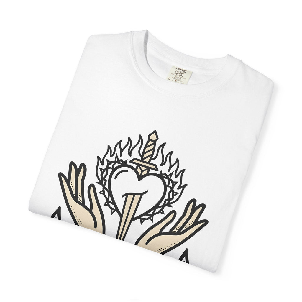 Divine Heart Shirt Boho Chic Mindfulness Unisex Gift Sketch product image 5