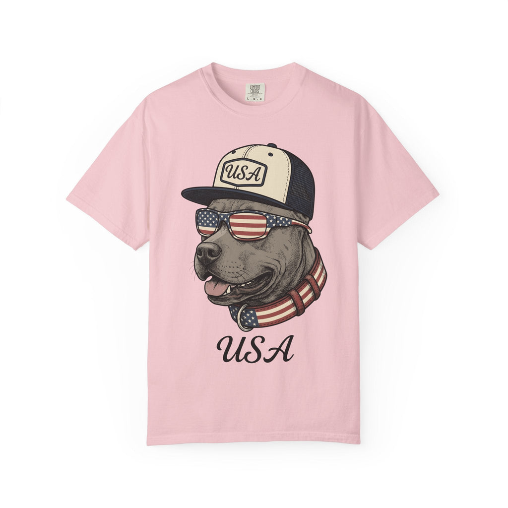 Flag Dog Shirt America Gift Women Classic Tee Bulldog product image 3