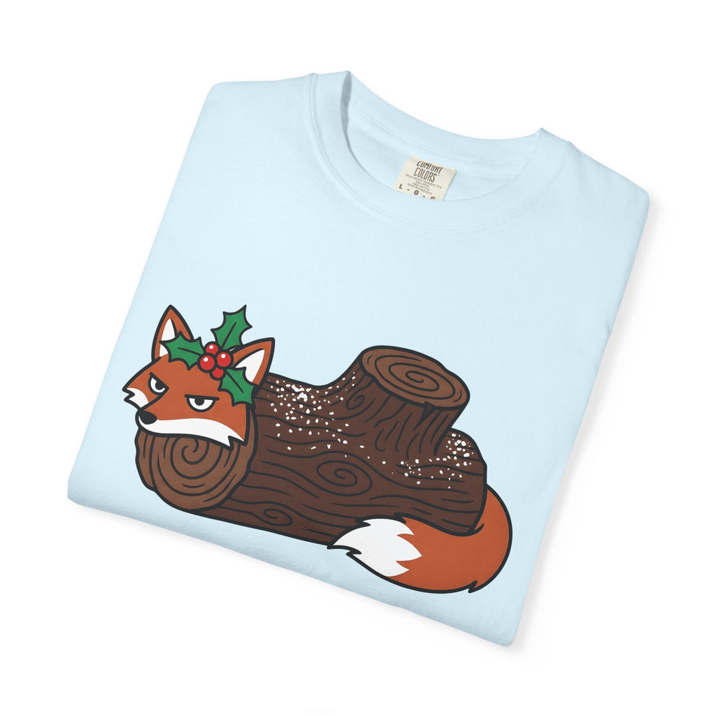 Fox Log Shirt Christmas Animal Unisex Gift Cartoon Tee product image 8