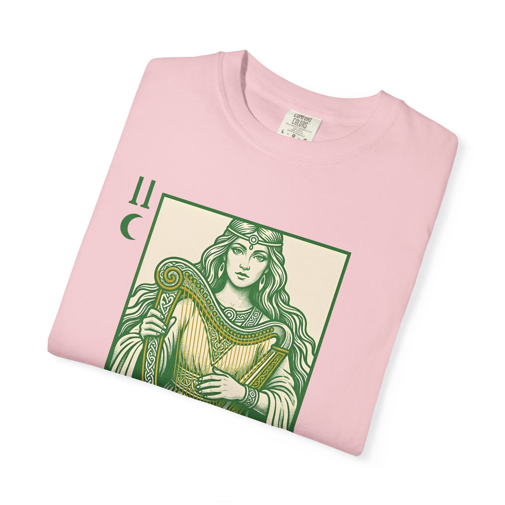 Celtic Goddess Harp Shirt St. Patrick's Day Myth Gift Women product image 11
