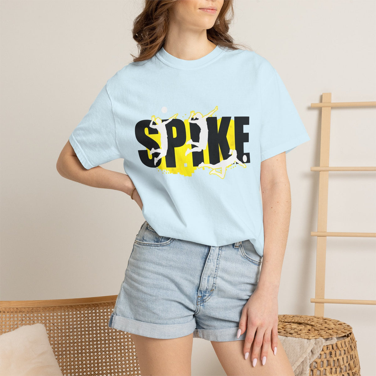 Beach Volleyball Shirt Sports Gift Women Heavy Tee T-Shirt product image 9