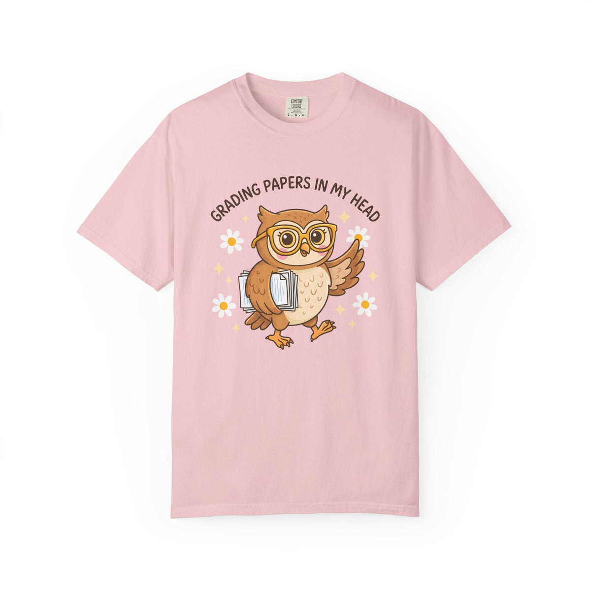 Owl Glasses Shirt Teachers Animal Unisex Gift Cute Tee product image 3