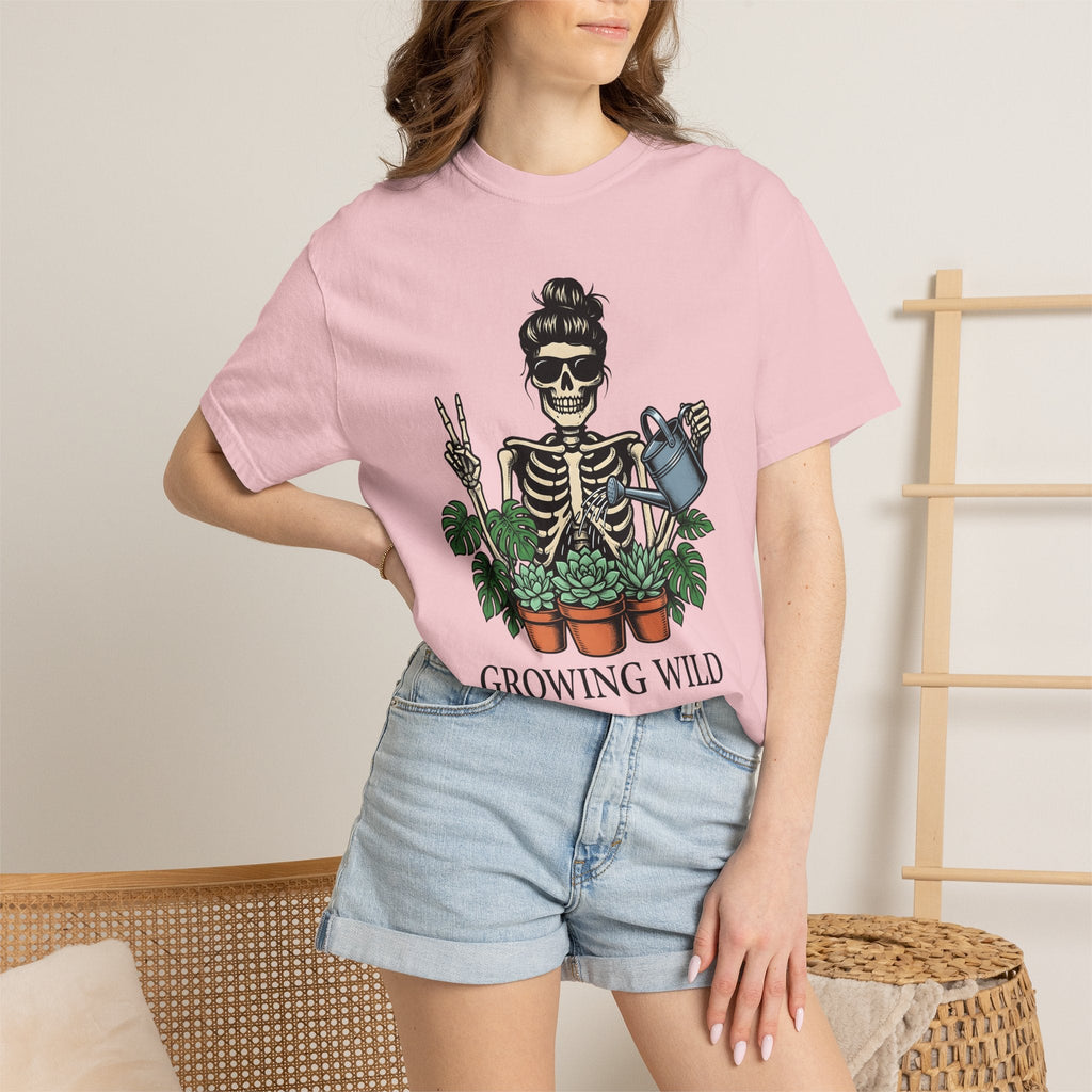 Skeleton Gardener Bold T-Shirt – Funny Halloween Plant product image 12