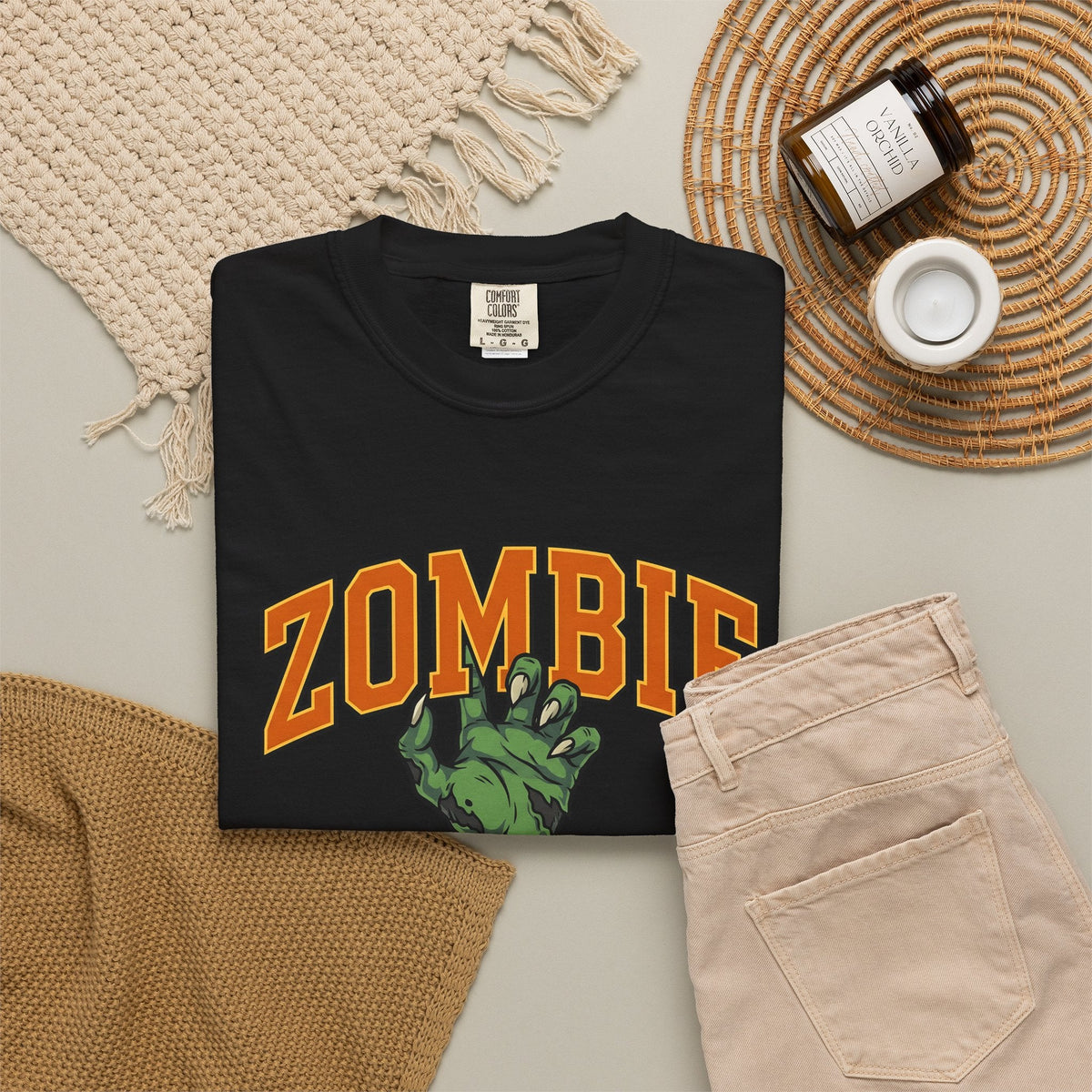 Undead Hand Shirt Halloween Thriller Unisex Gift Comic Tee product image 16