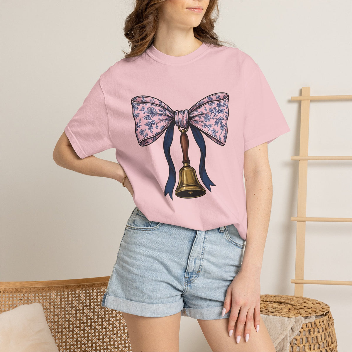 School Bell Antique T-Shirt – Vintage Teacher Pencil product image 12