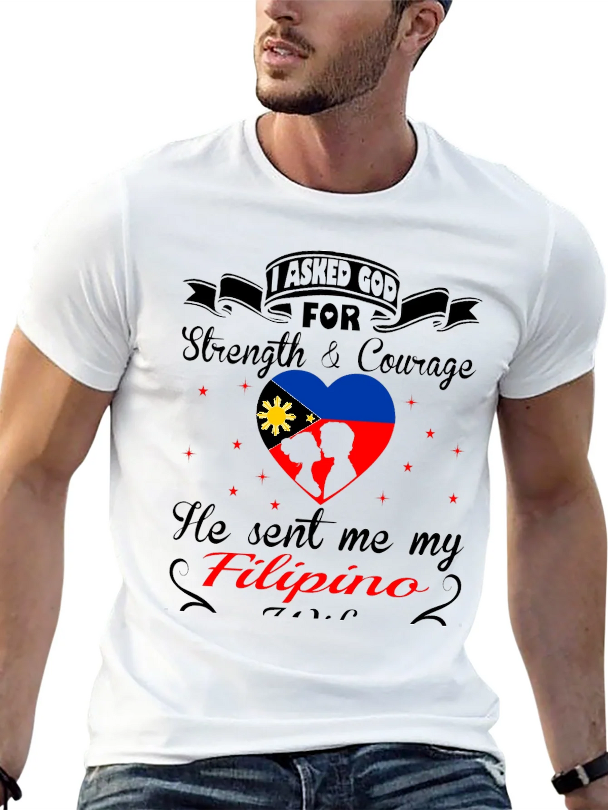 Filipino Pride T-Shirt - Strength & Courage Design product image 12